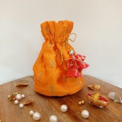 Orange Sequence Potli