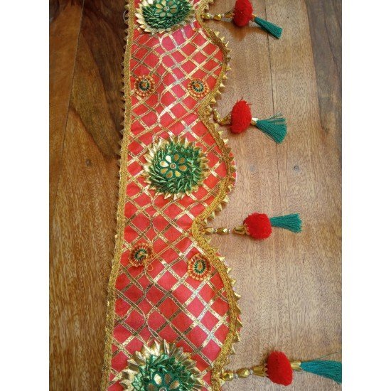 Red Flower Gota Bandanwar Red Flower Gota Bandanwar
