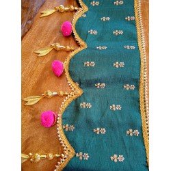 Deep Turquise Sequence Bandhanwar